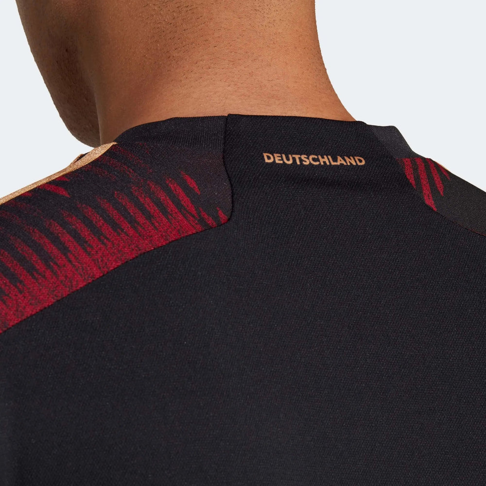 2022-23 Germany Away Soccer Jersey Black / Adidas