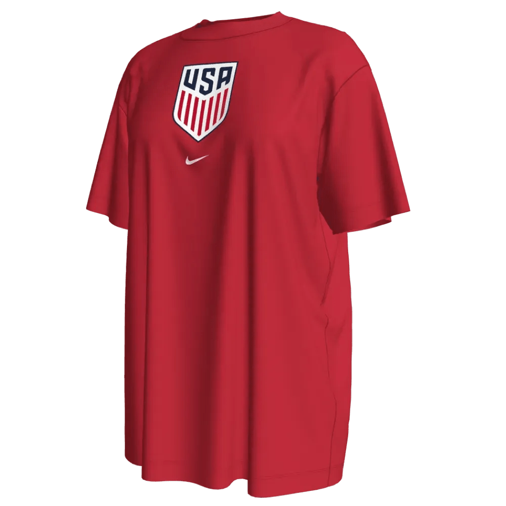 2022-23 USA Women's Crest WC22 Tee - Red / Nike