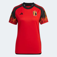 2022-23 Belgium Women's Home Soccer Jersey - Red-Black / Adidas