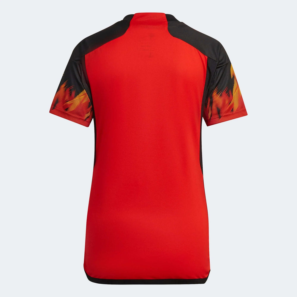 2022-23 Belgium Women's Home Soccer Jersey - Red-Black / Adidas