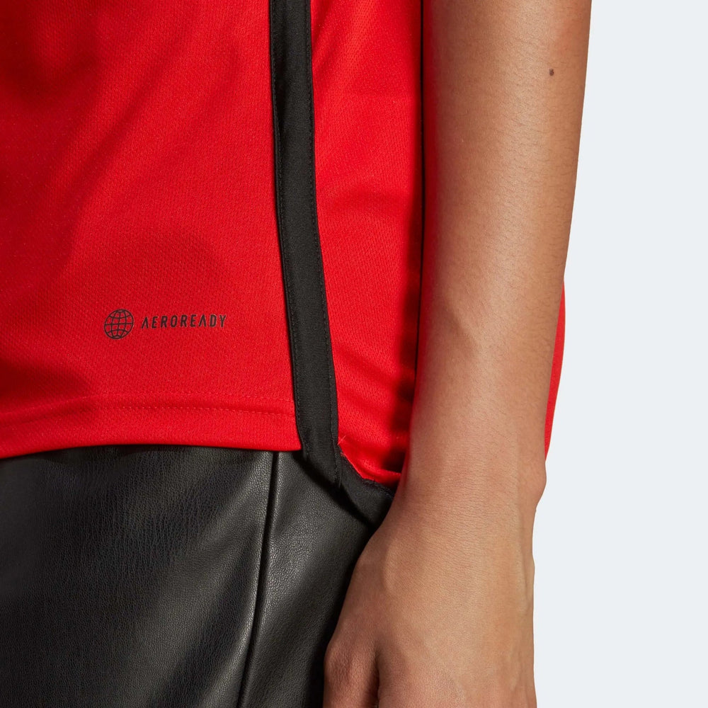 2022-23 Belgium Women's Home Soccer Jersey - Red-Black / Adidas