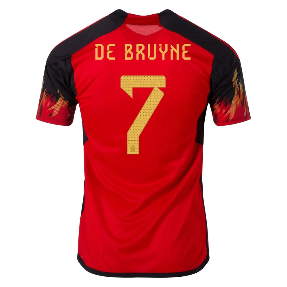 2022-23 Belgium Women's Home Soccer Jersey - Red-Black / Adidas