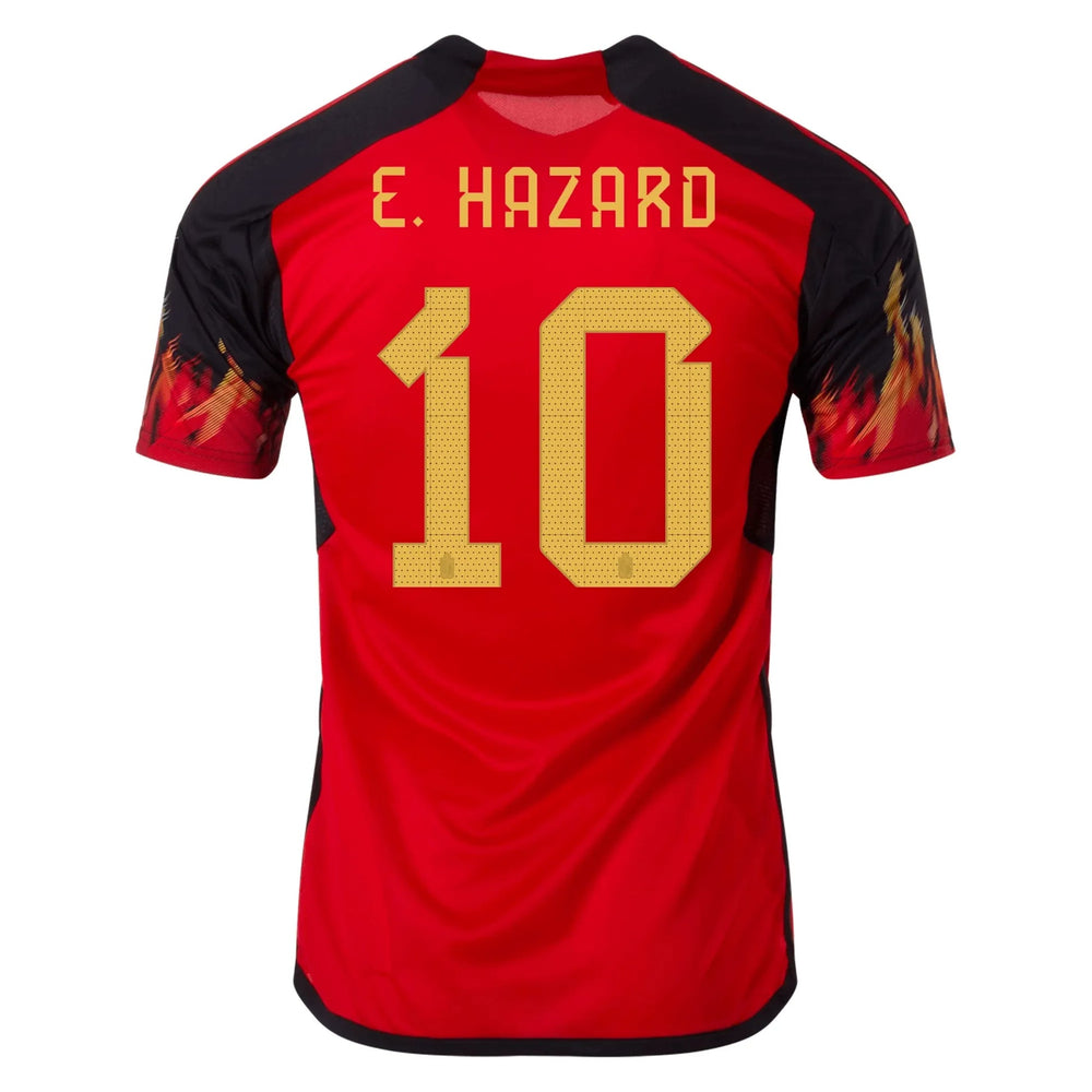 2022-23 Belgium Women's Home Soccer Jersey - Red-Black / Adidas