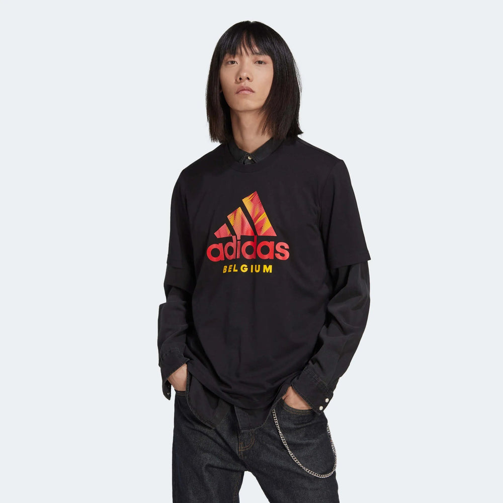 2022-23 Belgium DNA Graphic Tee - Black / Adidas