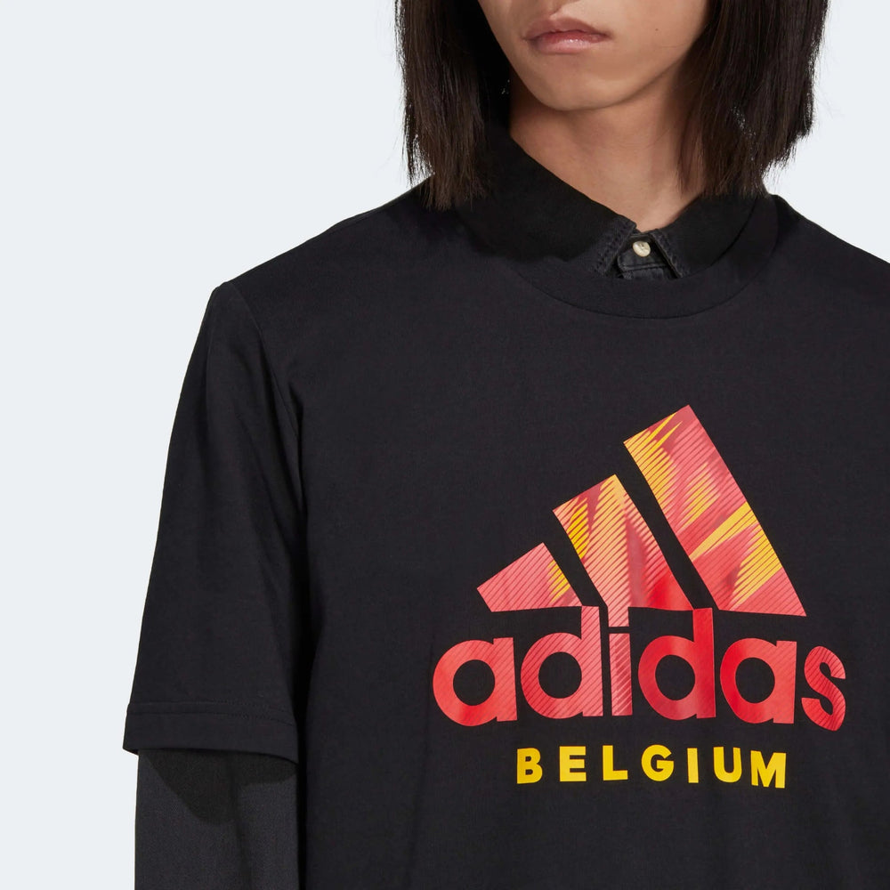 2022-23 Belgium DNA Graphic Tee - Black / Adidas