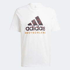 2022-23 Germany DNA Graphic Tee - White-Black / Adidas