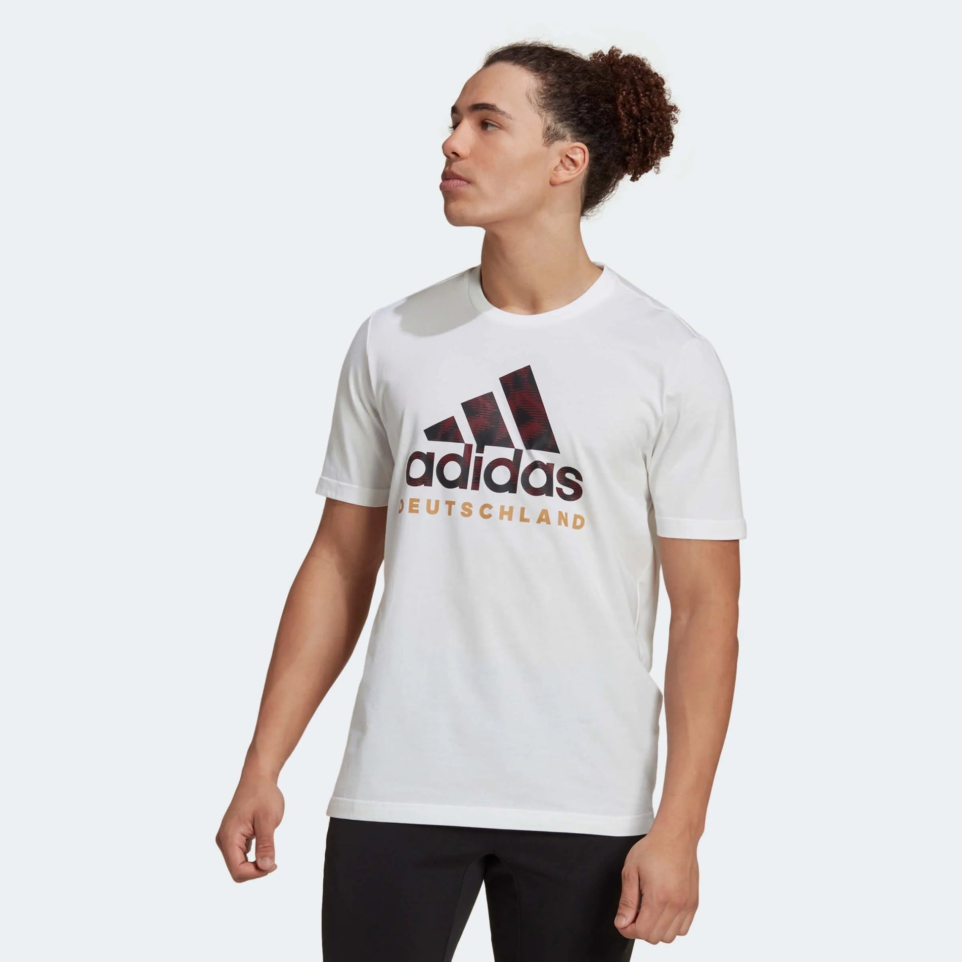 2022-23 Germany DNA Graphic Tee - White-Black / Adidas