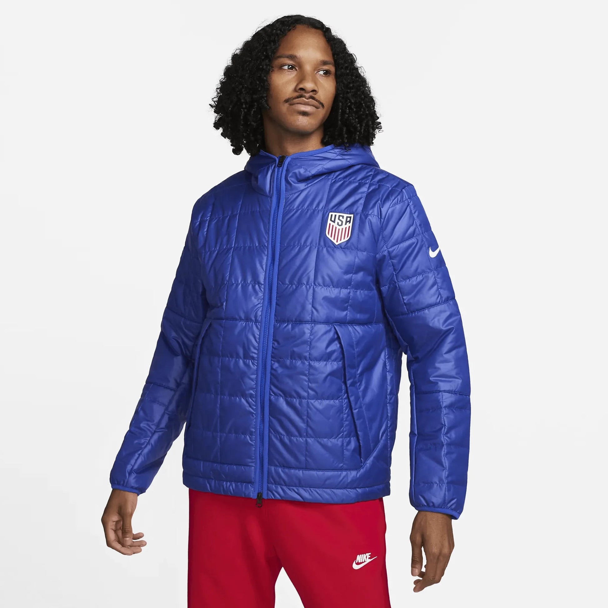 2023 USA Men's Fleece-Lined Hooded Jacket / Nike