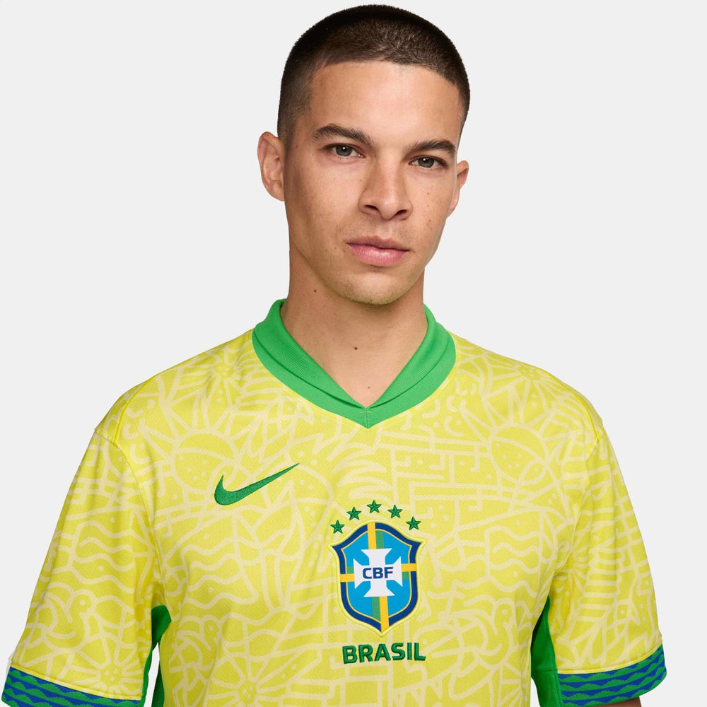 2024-25 Brazil Men's Stadium Home Soccer Jersey / Nike