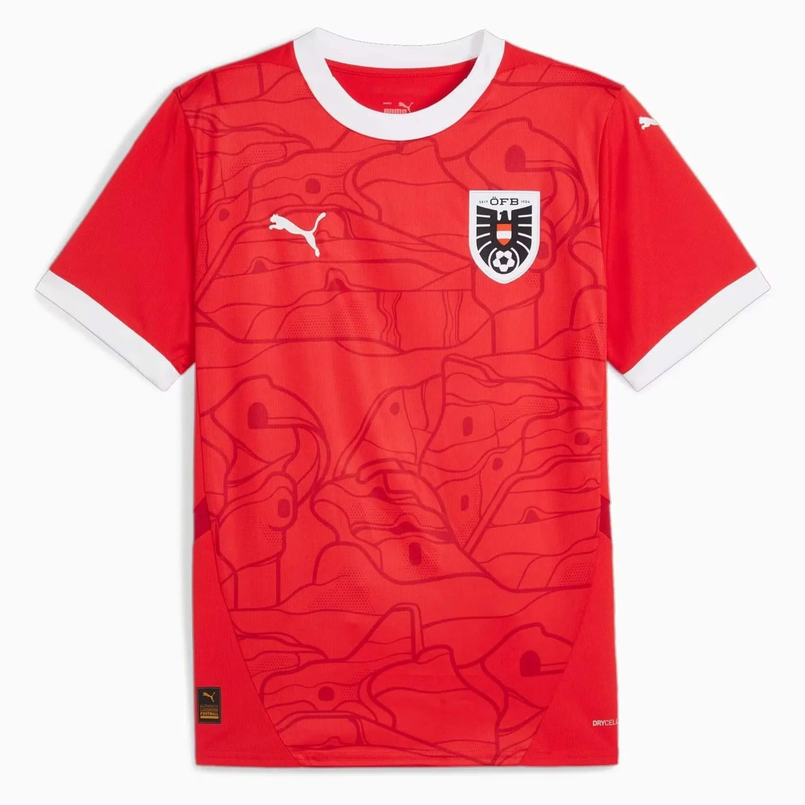 2024-25 Austria Men's Stadium Home Soccer Jersey / Puma