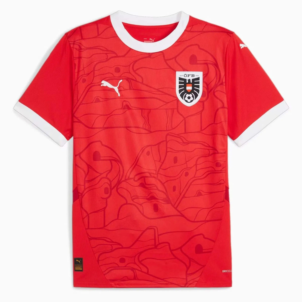 2024-25 Austria Men's Stadium Home Soccer Jersey / Puma