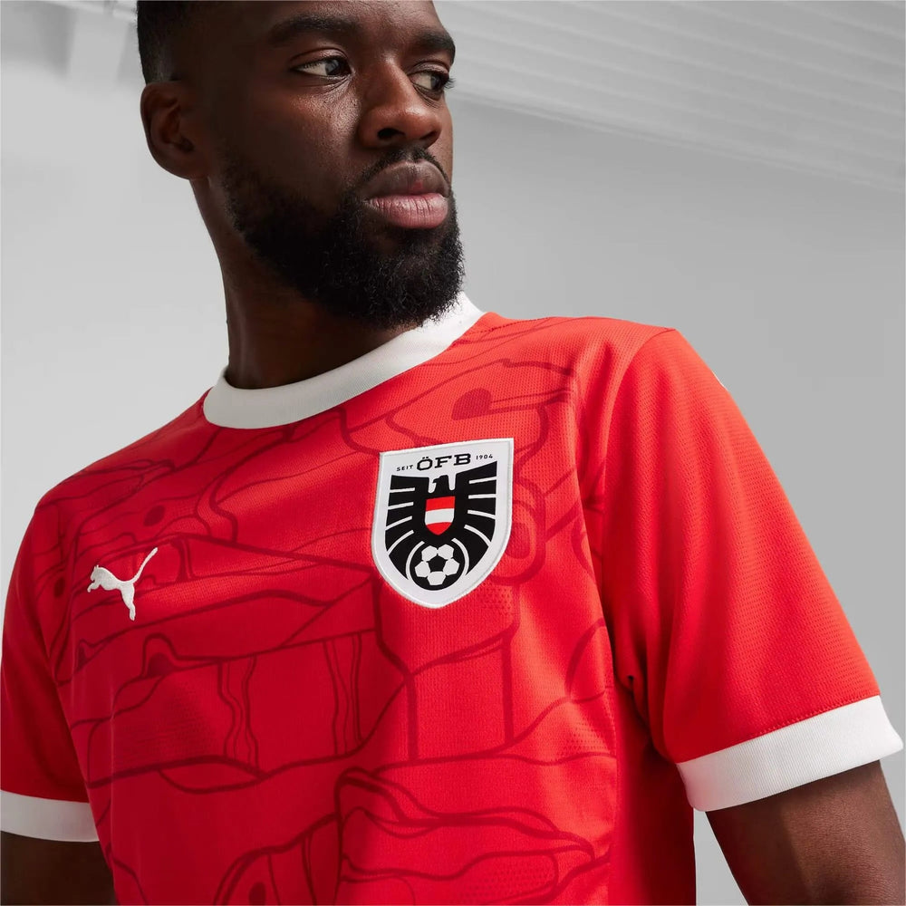 2024-25 Austria Men's Stadium Home Soccer Jersey / Puma