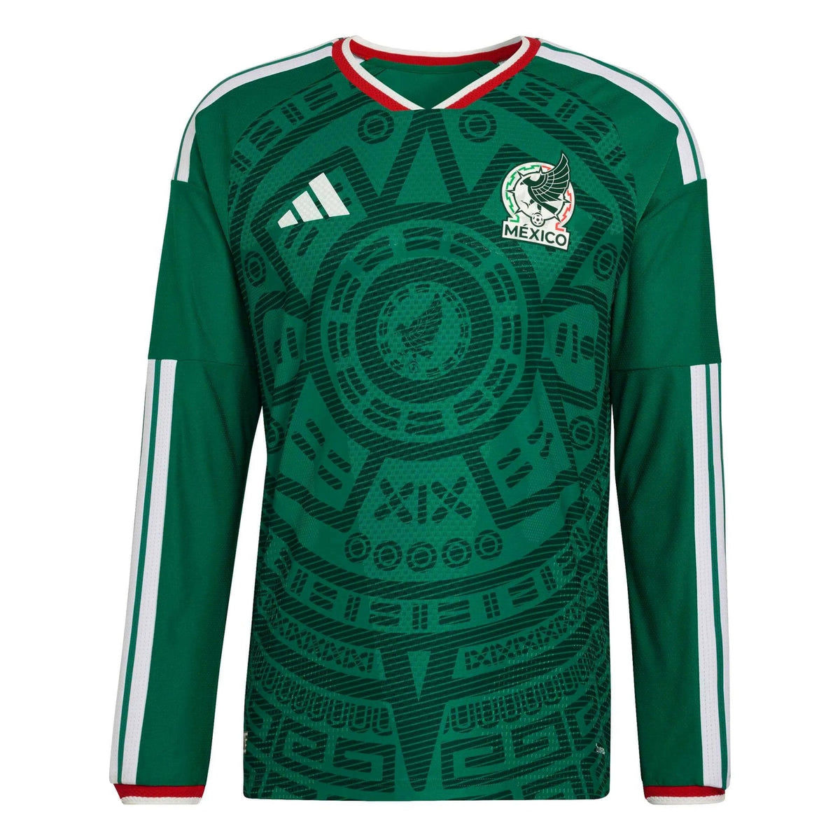 2026 Mexico Men's Authentic Home Long-Sleeve Soccer Jersey  / Adidas