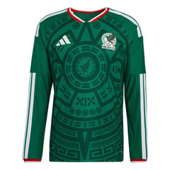2026 Mexico Men's Authentic Home Long-Sleeve Soccer Jersey  / Adidas