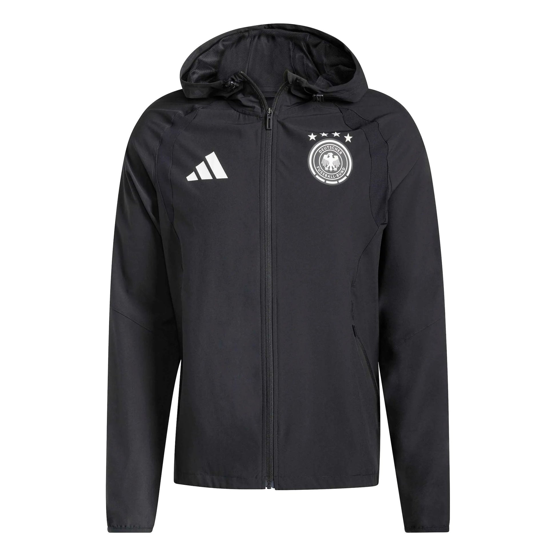 2026 Germany Men's Tiro Travel Full Zip Windbreaker  / Adidas