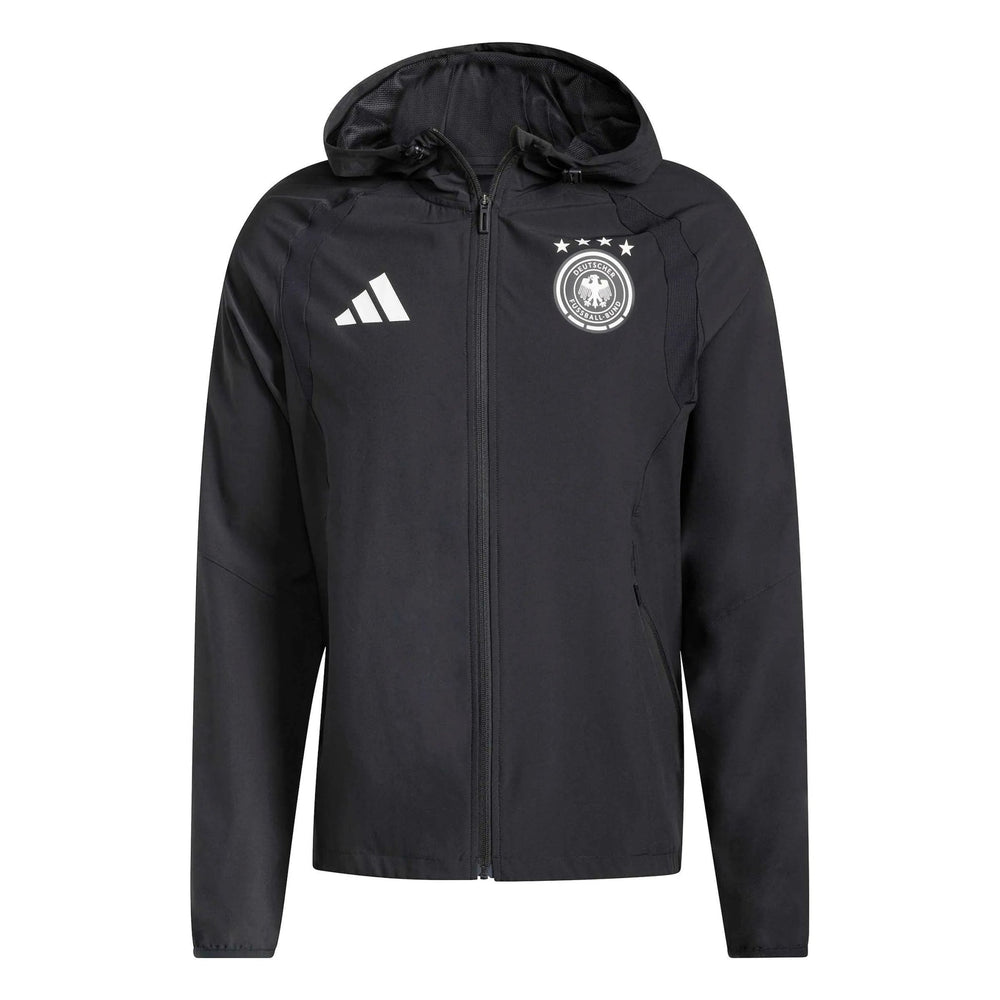 2026 Germany Men's Tiro Travel Full Zip Windbreaker  / Adidas