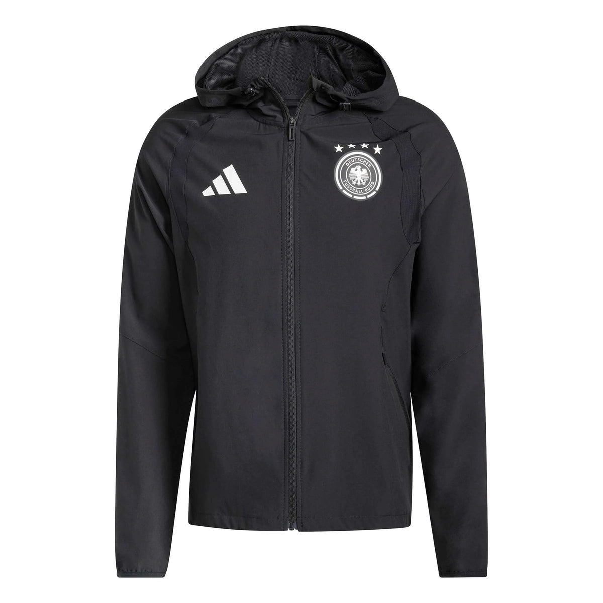 2026 Germany Men's Tiro Travel Full Zip Windbreaker  / Adidas
