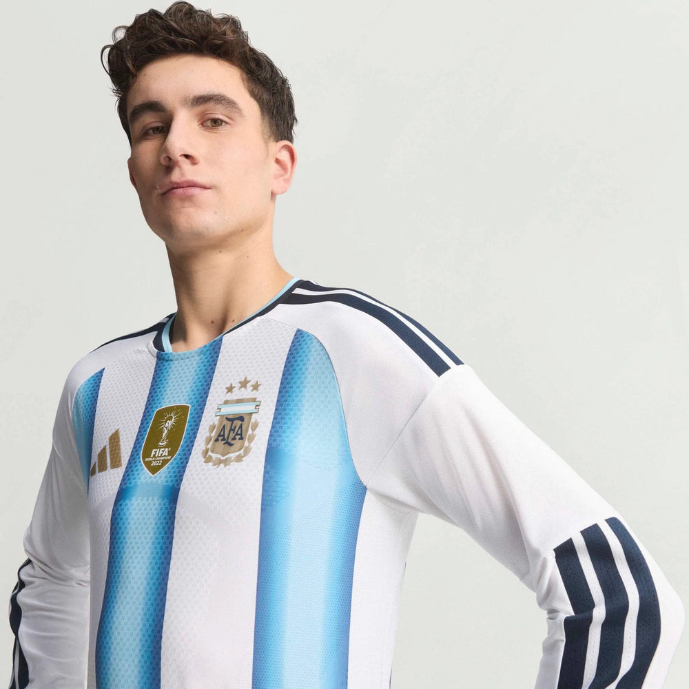 2026 Argentina Men's Authentic Home Long-Sleeve Soccer Jersey  / Adidas