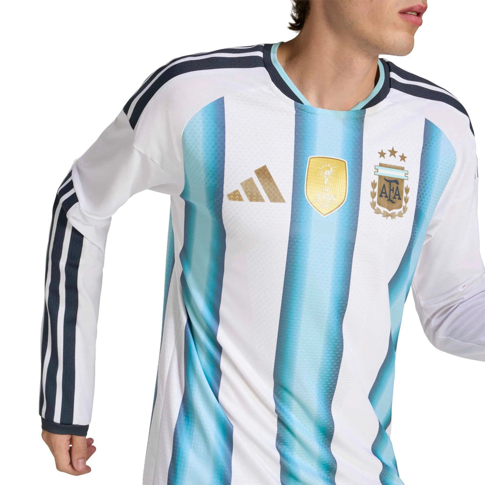 2026 Argentina Men's Authentic Home Long-Sleeve Soccer Jersey  / Adidas