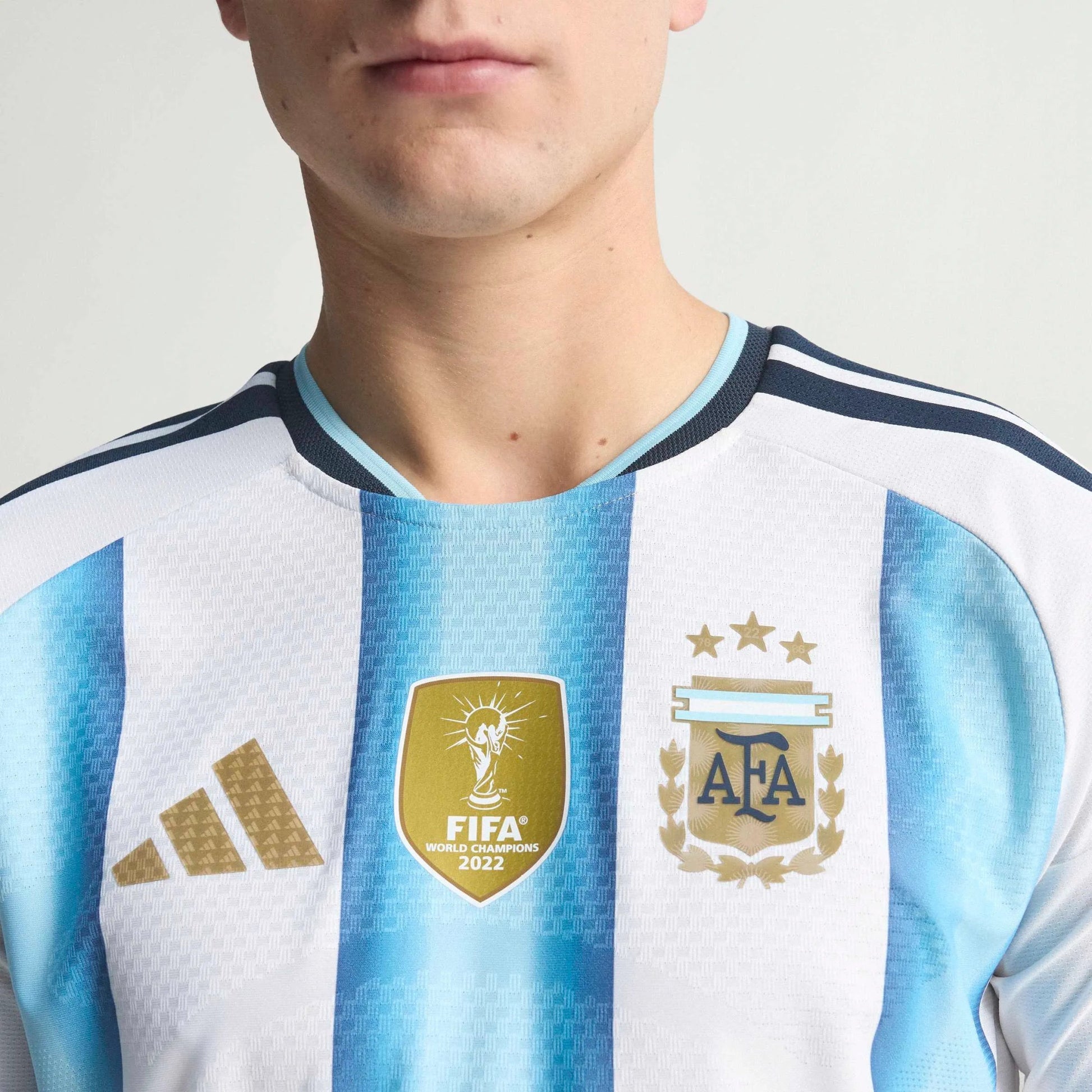 2026 Argentina Men's Authentic Home Long-Sleeve Soccer Jersey  / Adidas