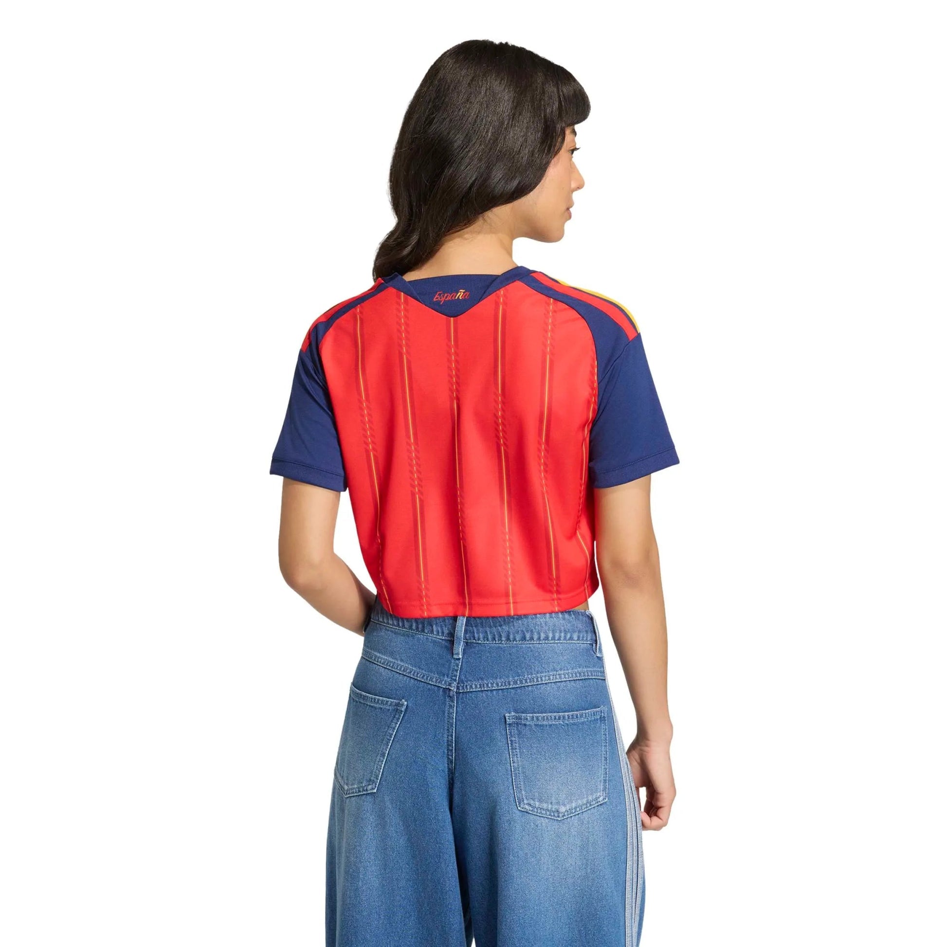 2026 Spain Women's Stadium Home Cropped Soccer Jersey  / Adidas