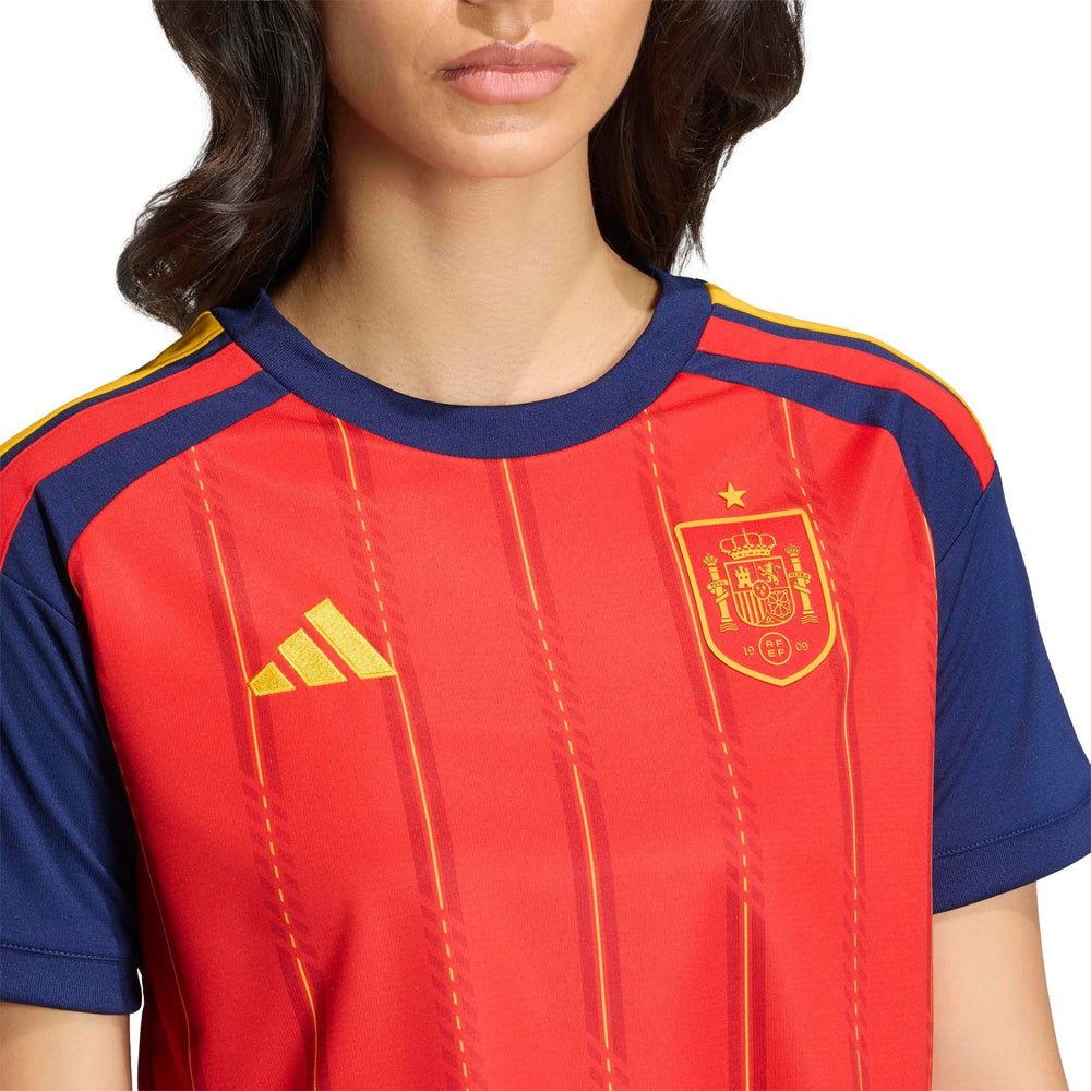 2026 Spain Women's Stadium Home Cropped Soccer Jersey  / Adidas