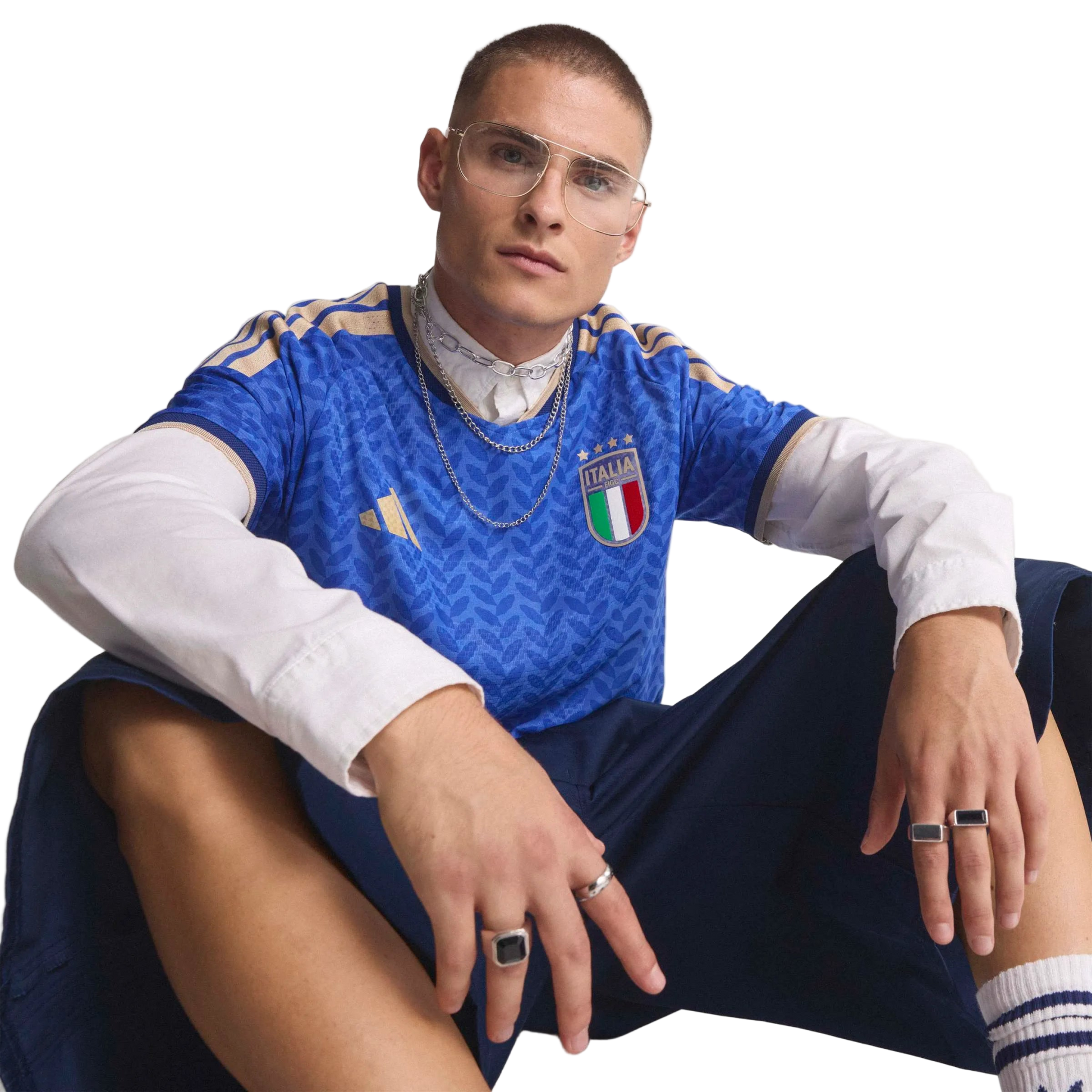 2026 Italy Men's Authentic Home Soccer Jersey  / Adidas