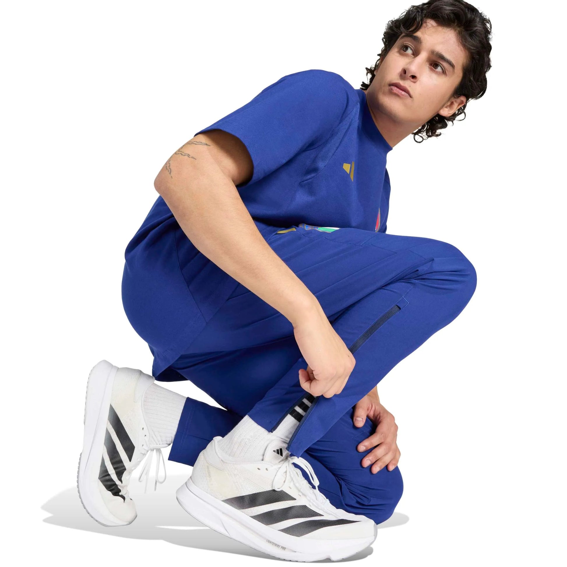 2026 Italy Men's Tiro Travel Pants  / Adidas