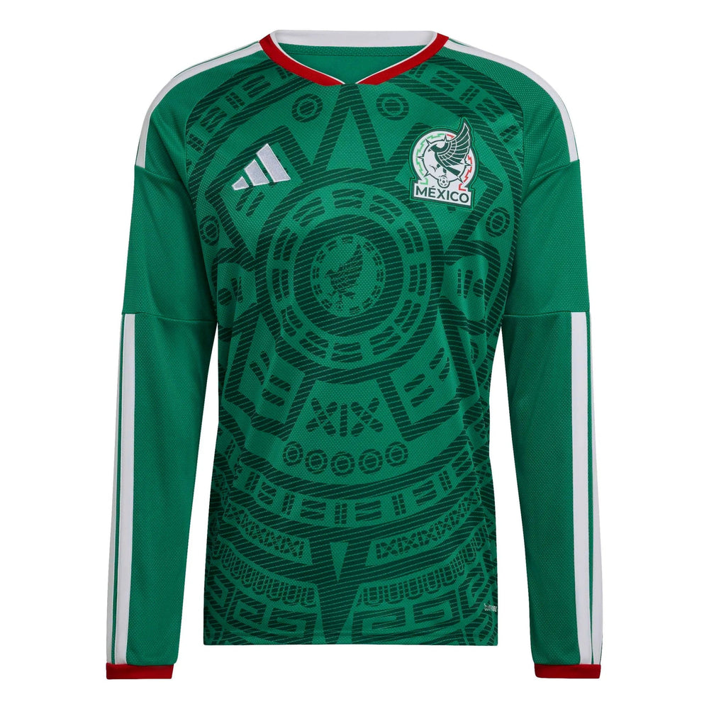 2026 Mexico Men's Stadium Home Long-Sleeve Soccer Jersey  / Adidas