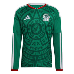 2026 Mexico Men's Stadium Home Long-Sleeve Soccer Jersey  / Adidas