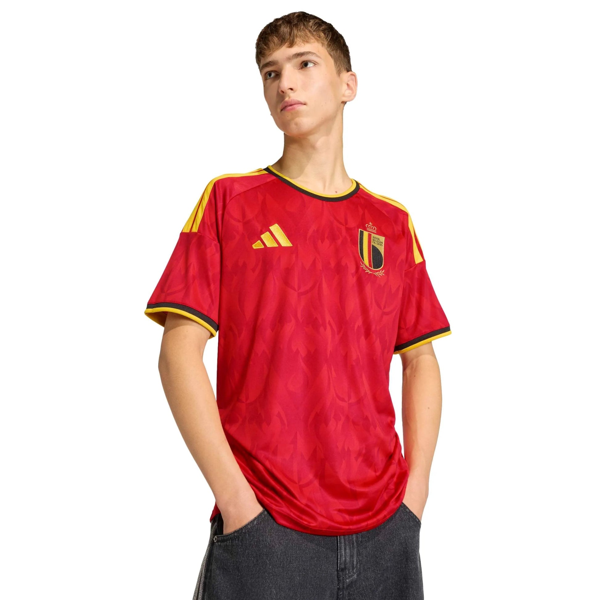 2026 Belgium Men's Stadium Home Soccer Jersey  / Adidas