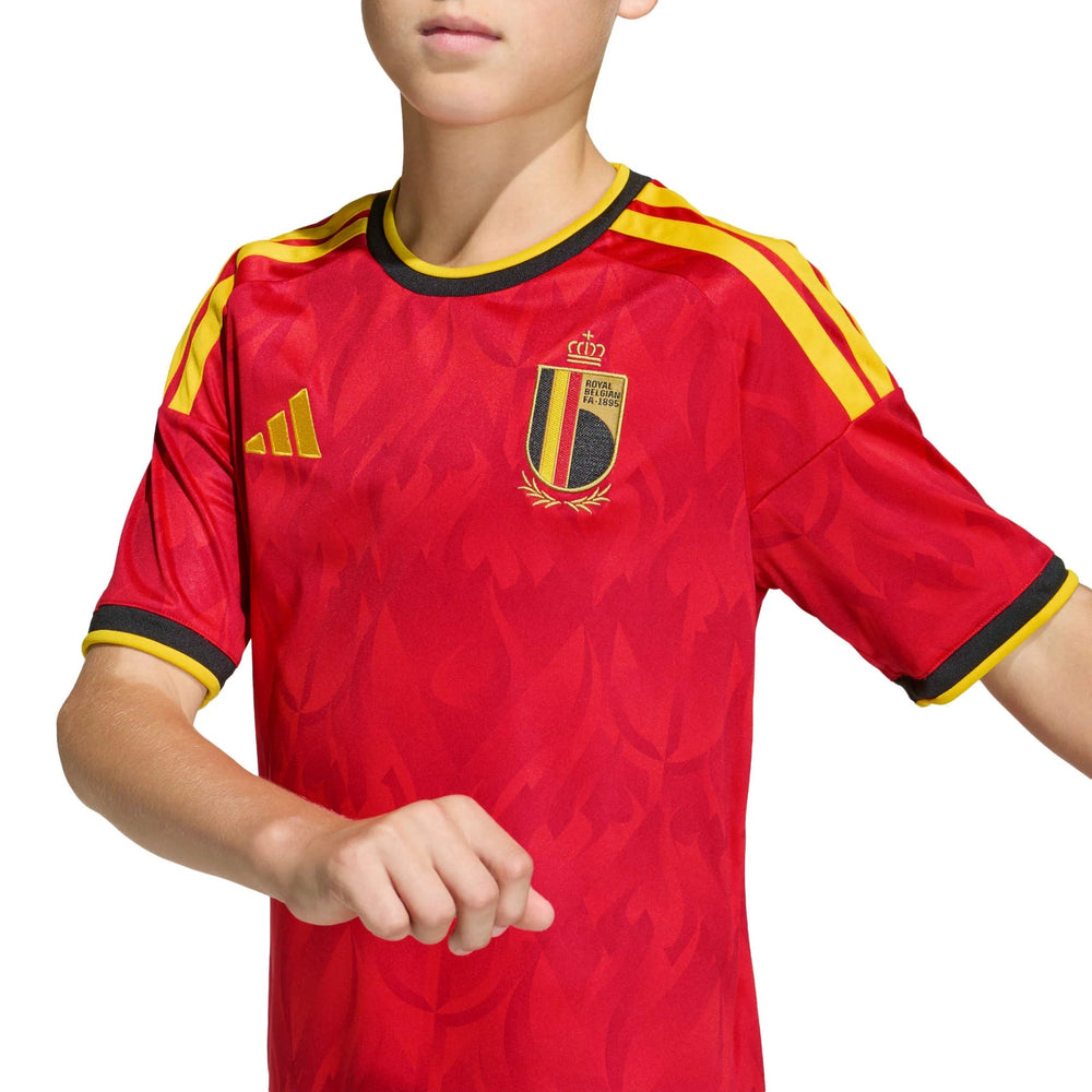 2026 Belgium Youth Stadium Home Soccer Jersey  / Adidas