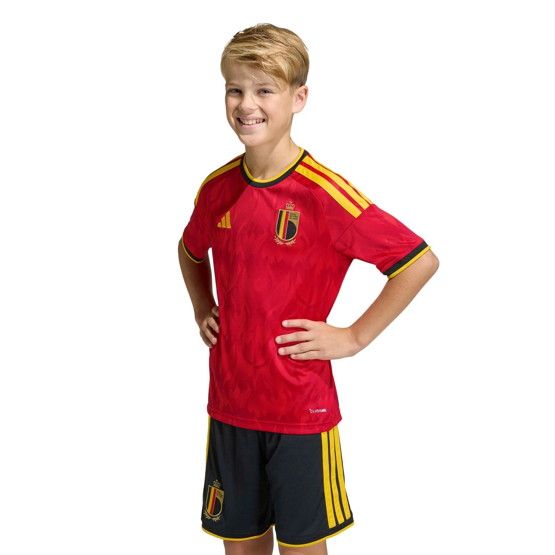 2026 Belgium Youth Stadium Home Soccer Jersey  / Adidas