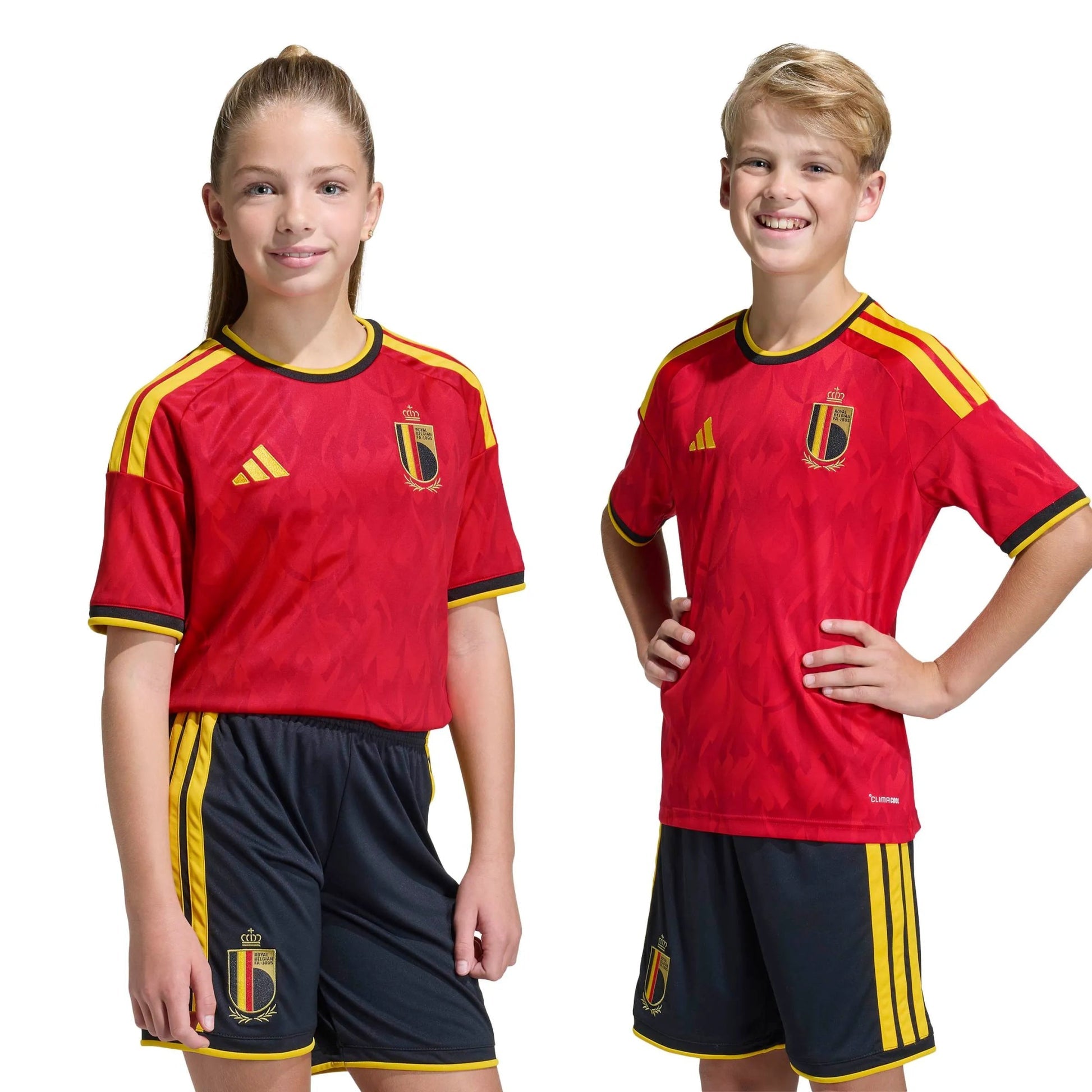 2026 Belgium Youth Stadium Home Soccer Jersey  / Adidas