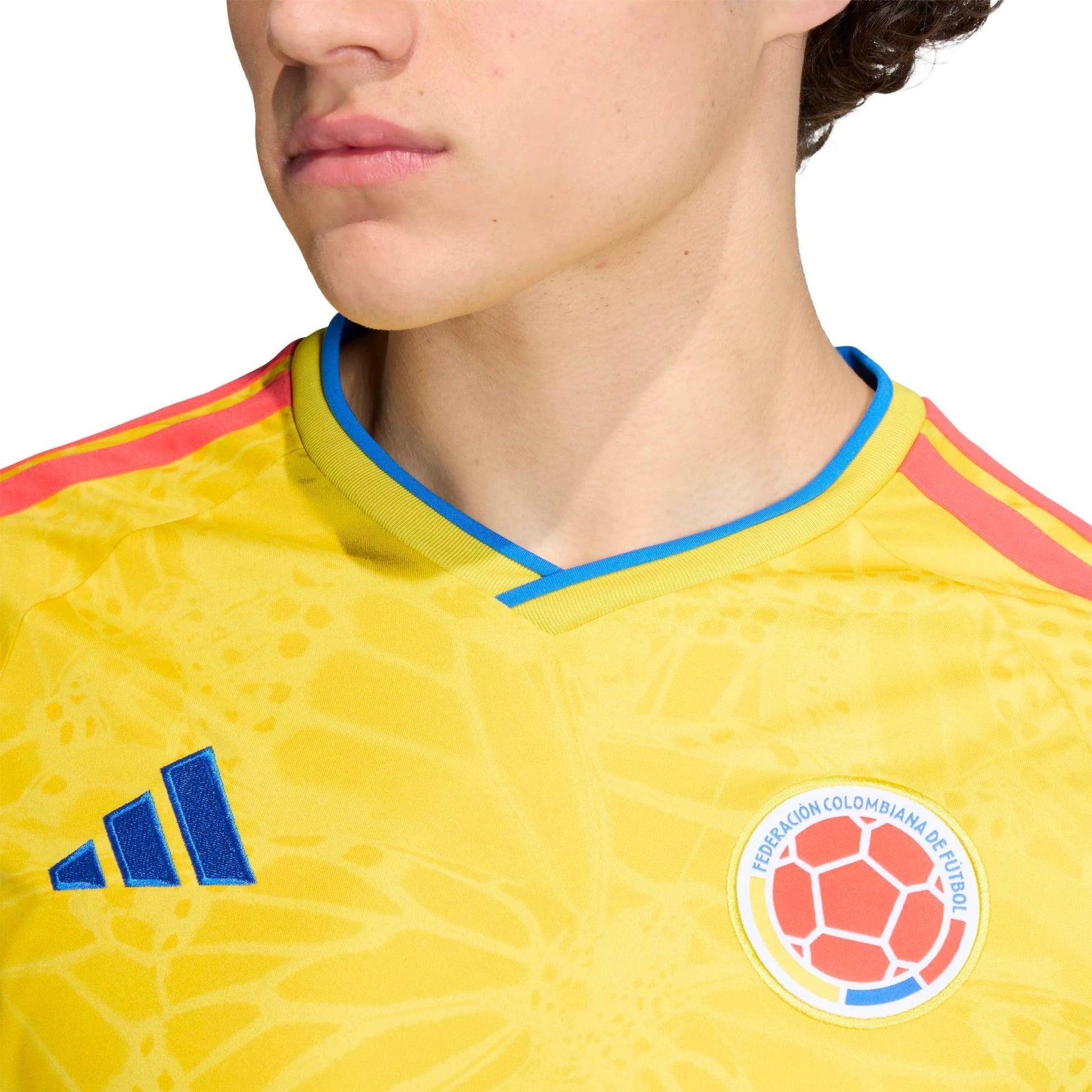 2026 Colombia Men's Stadium Home Long-Sleeve Soccer Jersey  / Adidas