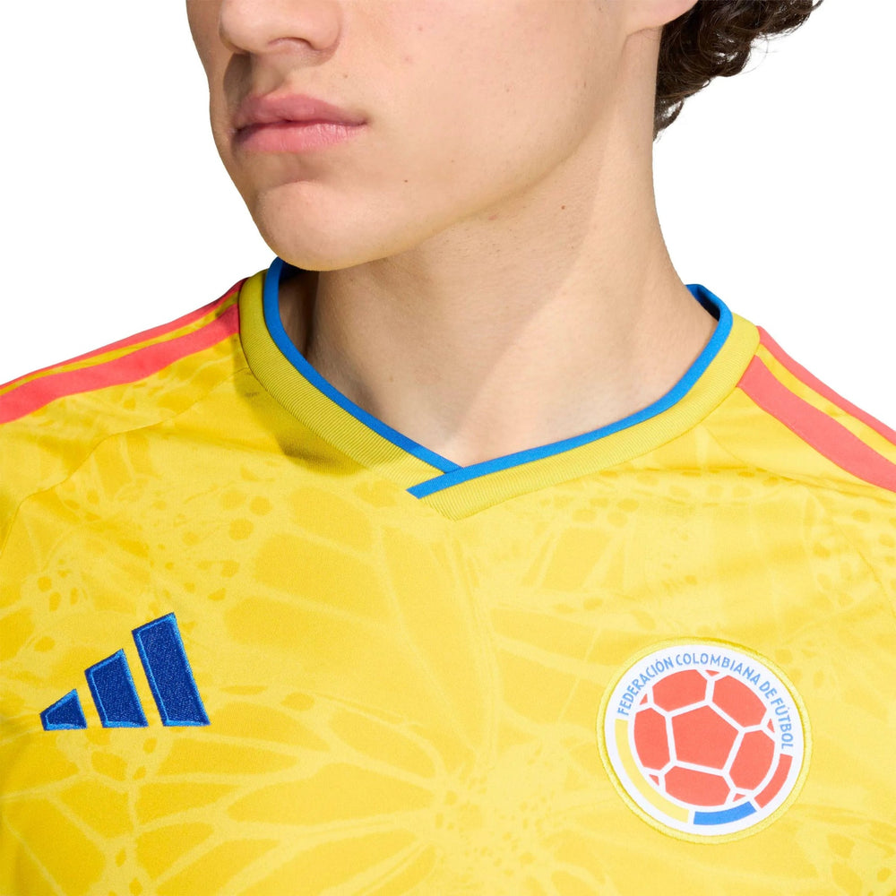 2026 Colombia Men's Stadium Home Long-Sleeve Soccer Jersey  / Adidas