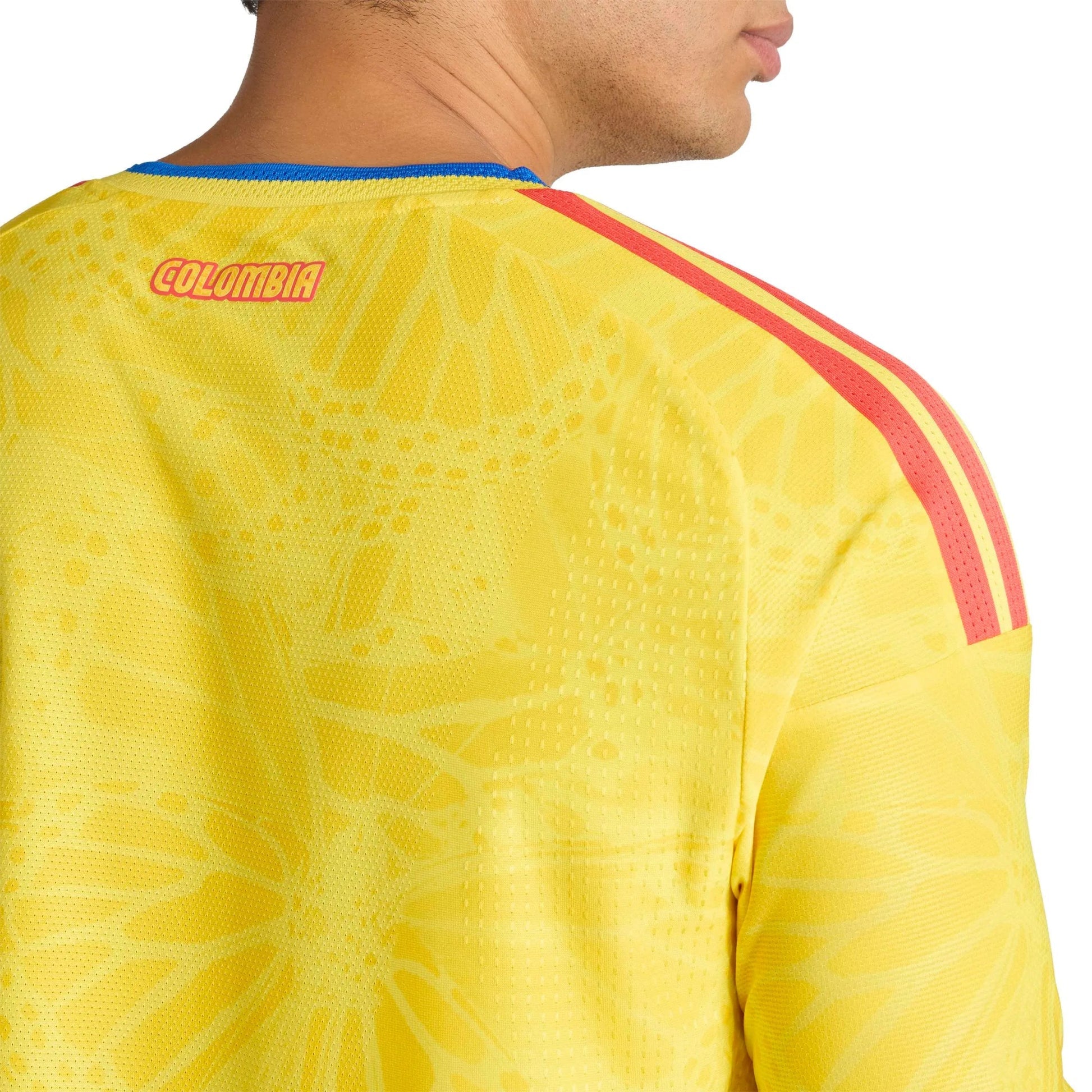 2026 Colombia Men's Authentic Home Long-Sleeve Soccer Jersey  / Adidas