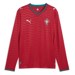 2026 Portugal Men's Stadium Home Long-Sleeve Soccer Jersey  / Puma