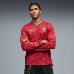 2026 Portugal Men's Stadium Home Long-Sleeve Soccer Jersey  / Puma