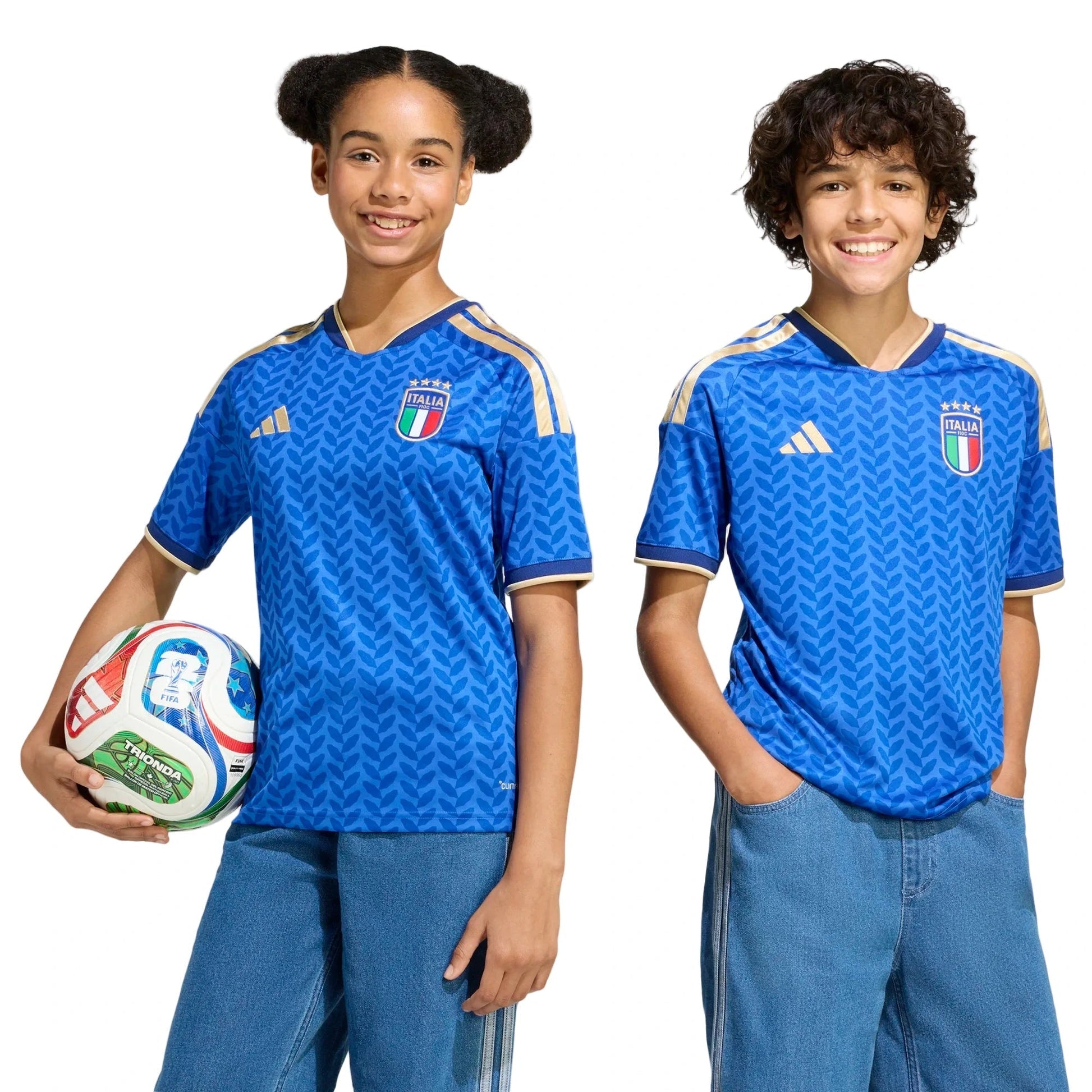 2026 Italy Youth Stadium Home Soccer Jersey  / Adidas