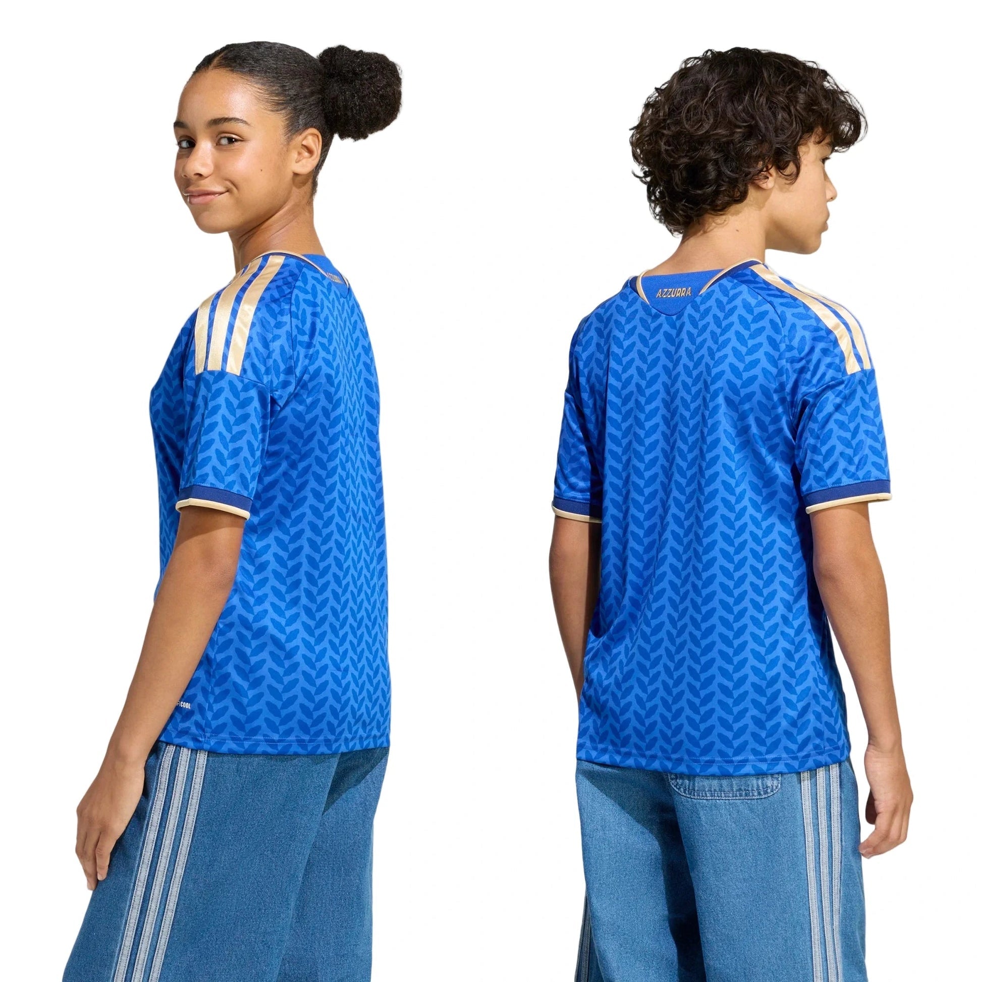 2026 Italy Youth Stadium Home Soccer Jersey  / Adidas