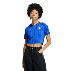 2026 Italy Women's Stadium Home Cropped Soccer Jersey  / Adidas