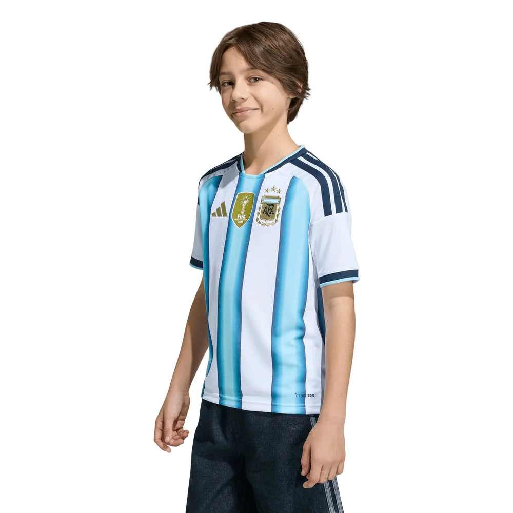 2026 Argentina Youth Stadium Home Soccer Jersey  / Adidas