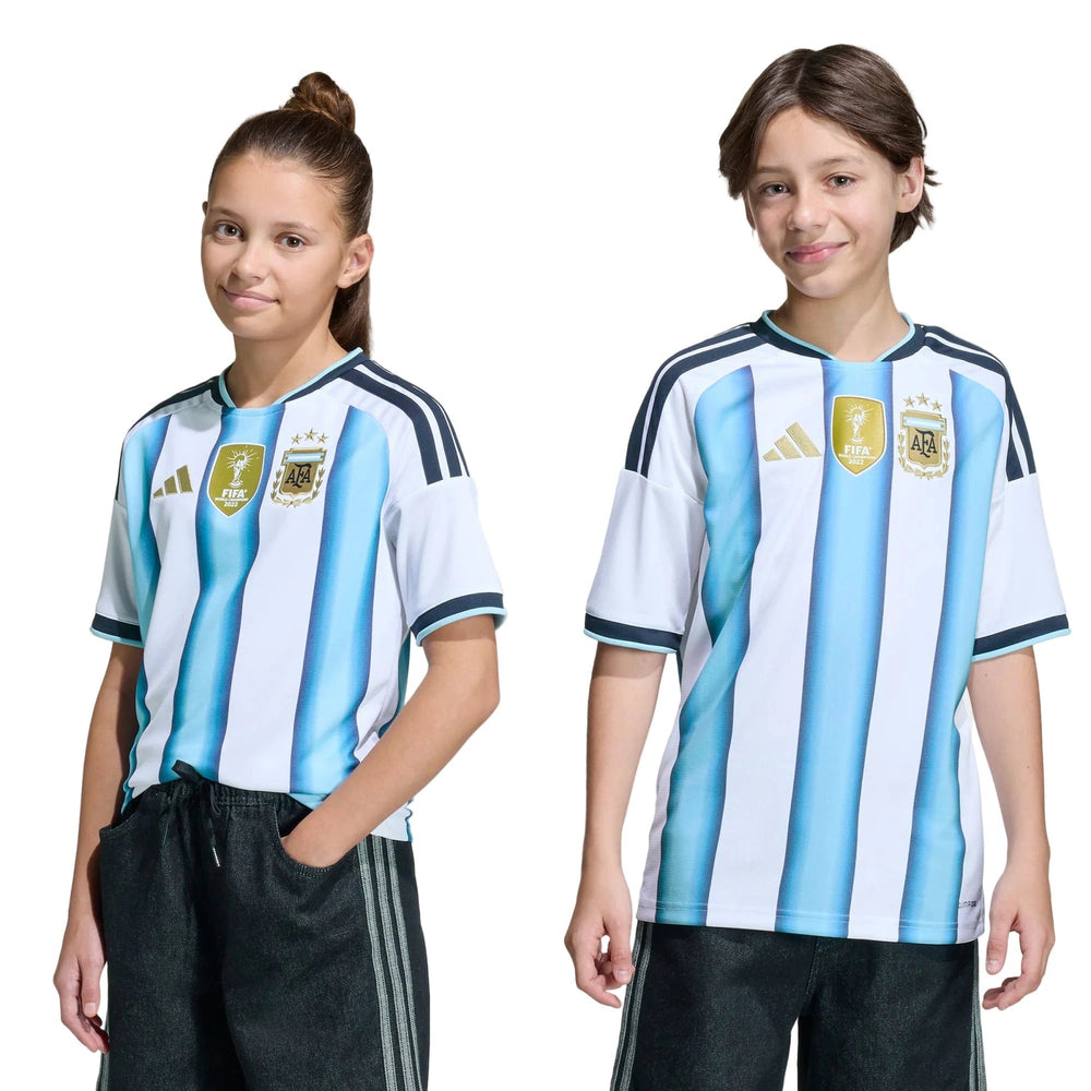 2026 Argentina Youth Stadium Home Soccer Jersey  / Adidas