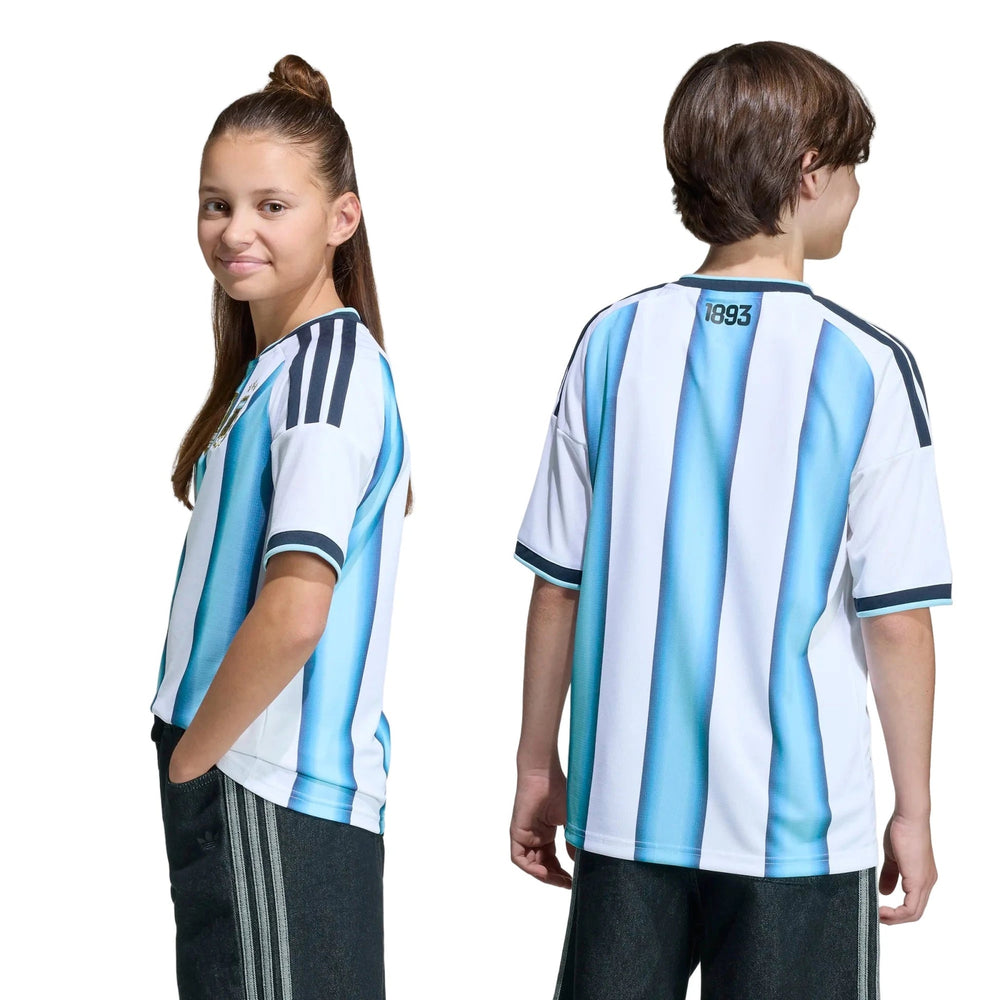 2026 Argentina Youth Stadium Home Soccer Jersey  / Adidas