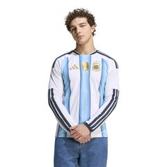 2026 Argentina Men's Stadium Home Long-Sleeve Soccer Jersey  / Adidas