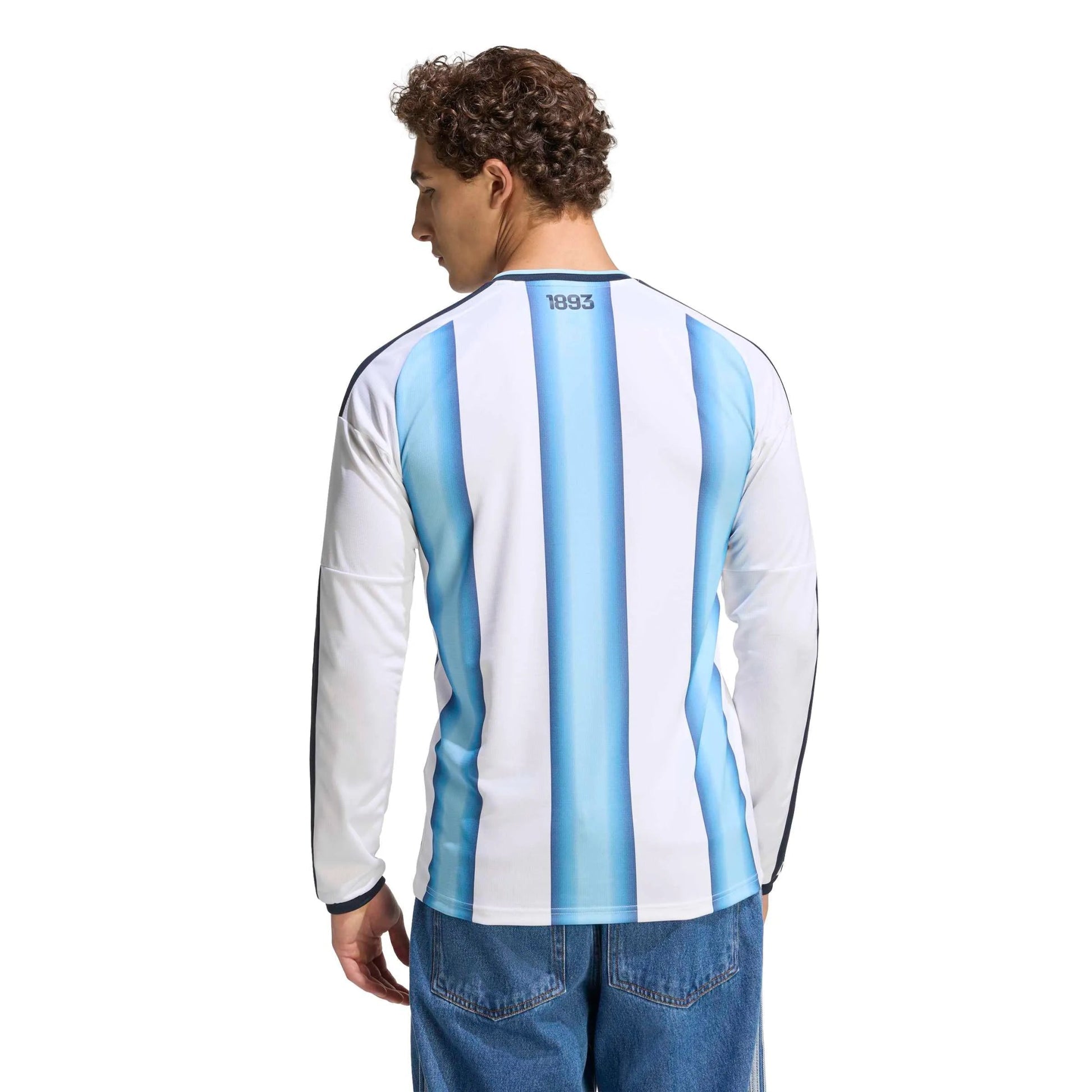 2026 Argentina Men's Stadium Home Long-Sleeve Soccer Jersey  / Adidas