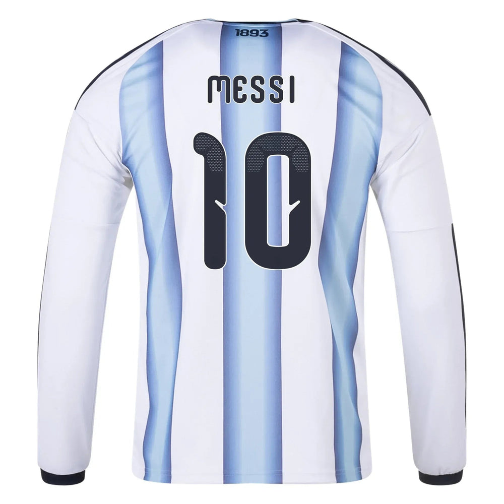 2026 Argentina Men's Stadium Home Long-Sleeve Soccer Jersey  / Adidas