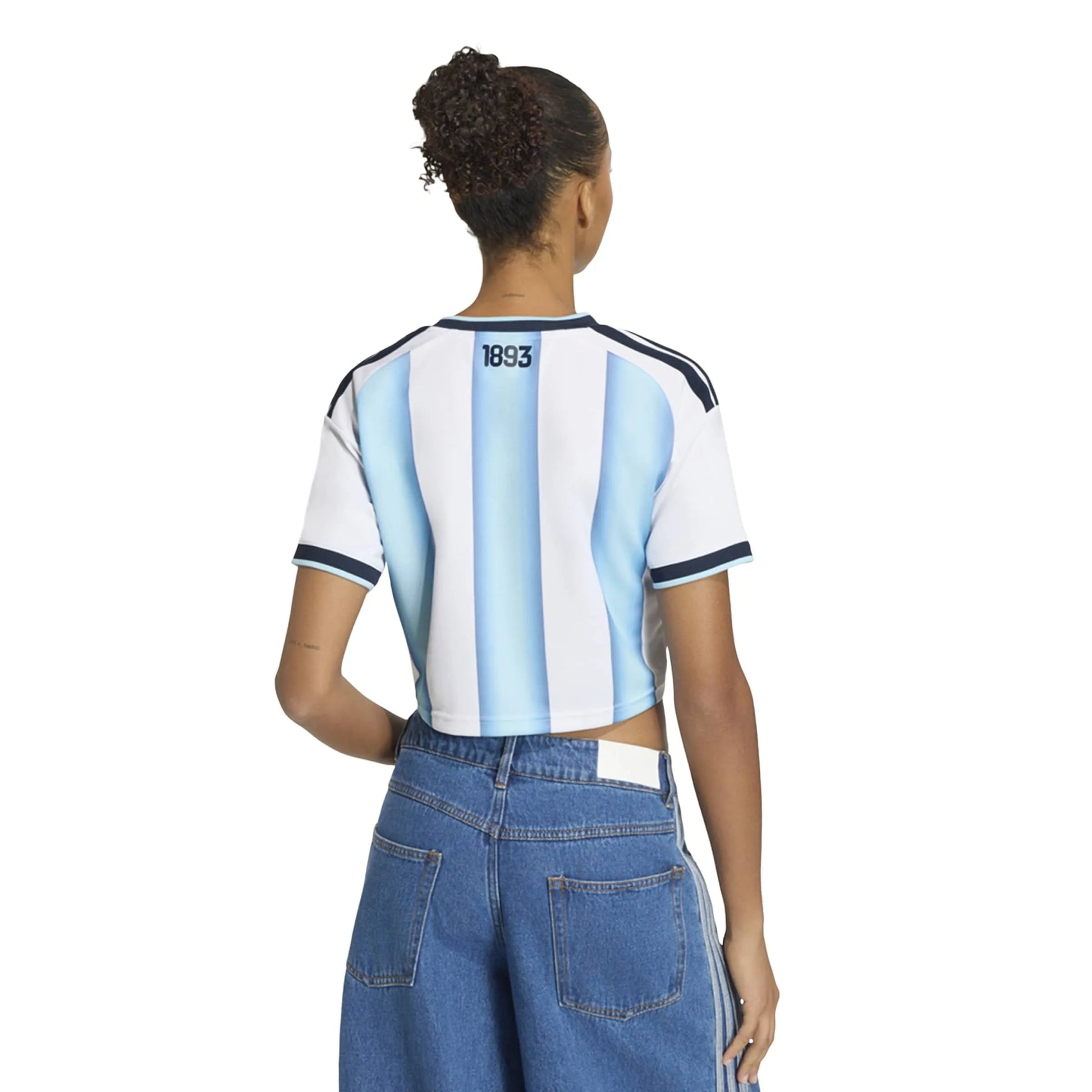 2026 Argentina Women's Stadium Home Cropped Soccer Jersey  / Adidas