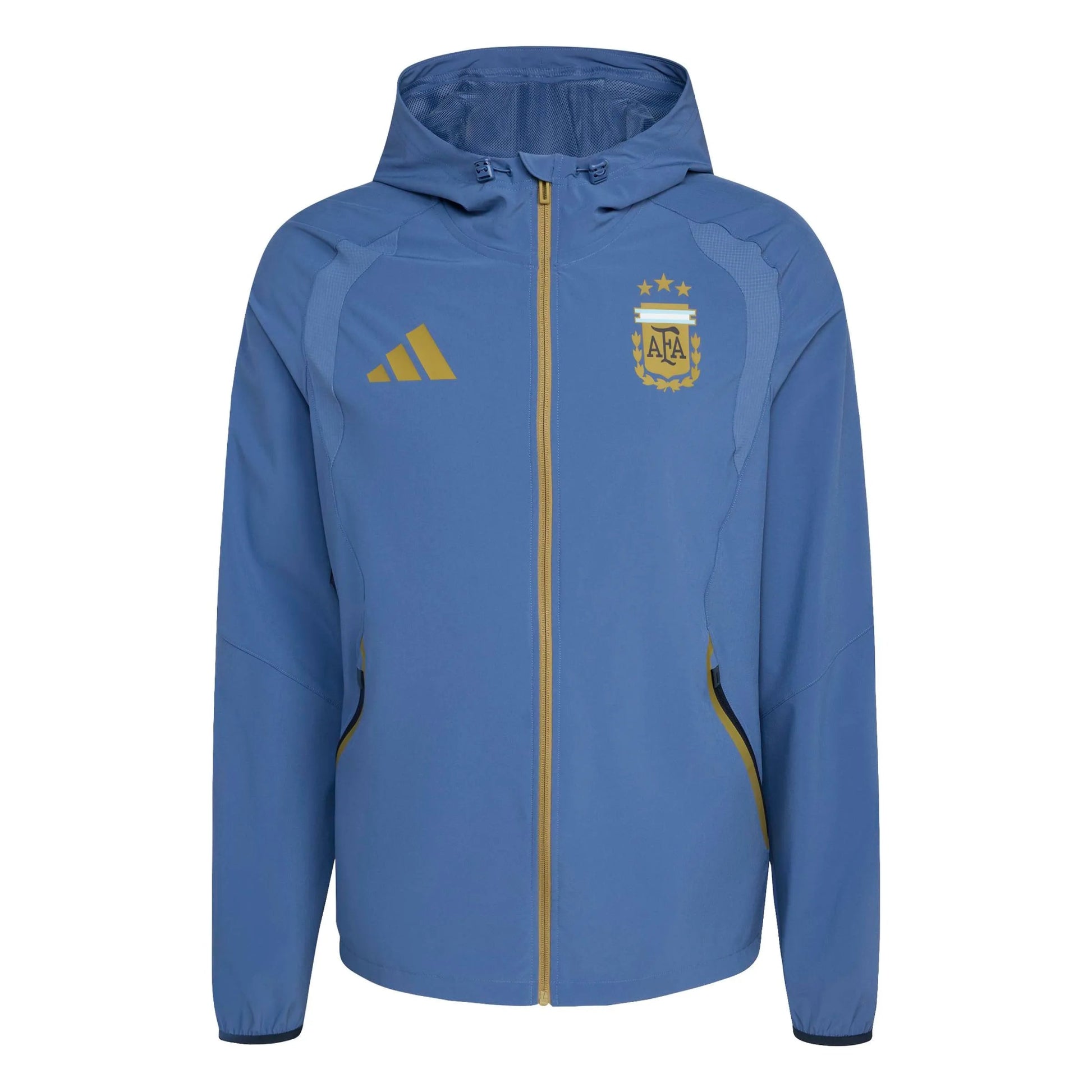 2026 Argentina Men's Tiro Travel Full Zip Windbreaker  / Adidas